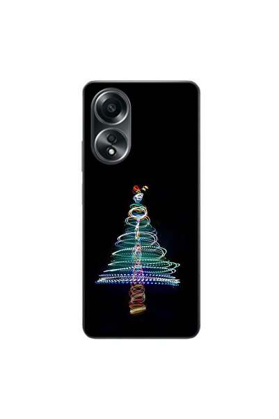 OEM Husa compatibila cu Oppo A58 4G Silicon Gel Tpu Model Craciun Brad Neon
