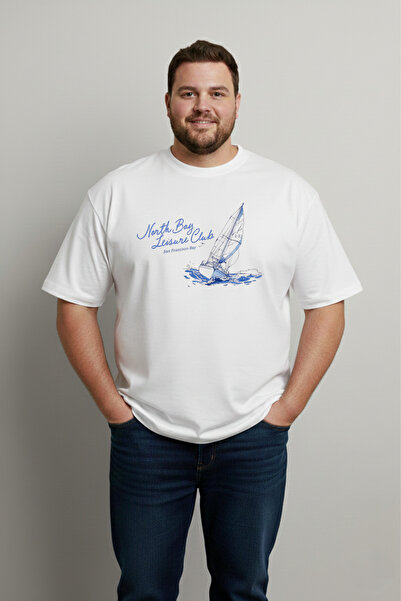 LORVEX Large Size T-Shirt Oversize Cotton Comfortable Fit Printed Unisex T-Shirt