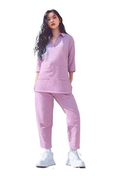 Generic HOUSEMAID UNIFORM,NANNY DRESS,KHADAMA DRESS (PINK, XL)