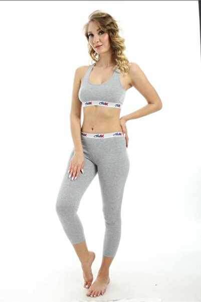 EAS GİYİM Women's Giri Color Leggings Bustier Set