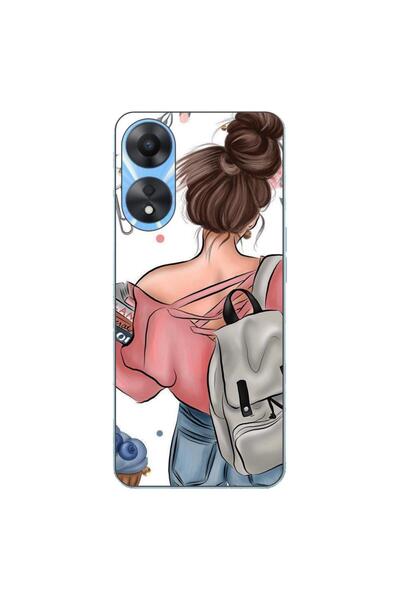 OEM Husa compatibila cu Oppo A78 5G (CPH2483) Silicon Gel Tpu Model Girl Fash...