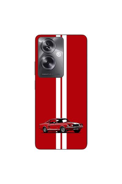OEM Husa compatibila cu Oppo A79 5G Silicon Gel Tpu Model Red Mustang