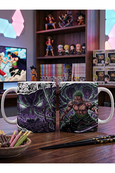 Vulpes One Piece Roronoa Zoro Tasarımlı Kupa Bardak-No 5