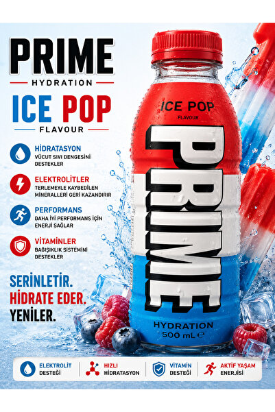 Essentra Home Prime Hydration Ice Pop Enerji ve Sporcu İçeceği 500 ML sporcu ...