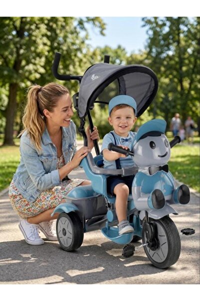 Tıfıl Toys Babyhope Yupi Müzikli Tenteli Ebeveyn Kontrollü Üç Tekerlekli İtme...