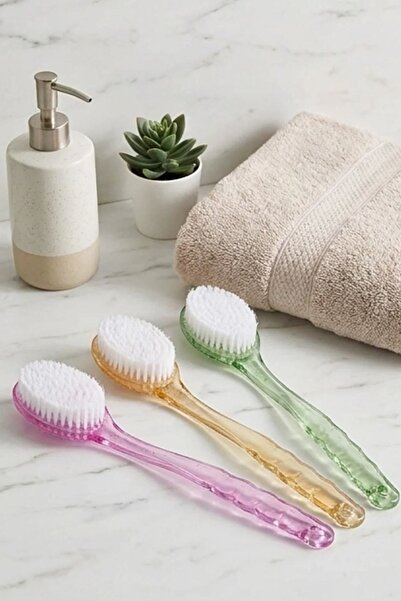 Buffer ®   Plastic Handle Body Cleansing Brush - Multi-Purpose Bath and Showe...