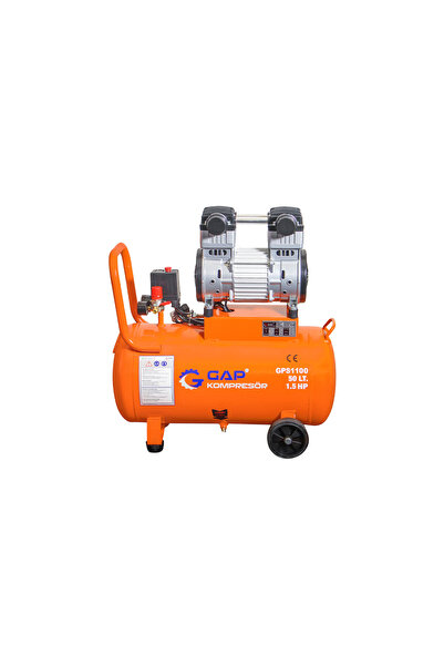 GAP KOMPRESÖR Hava Kompresörü Sessiz ve Yağsız 50 Lt 1.5 Hp