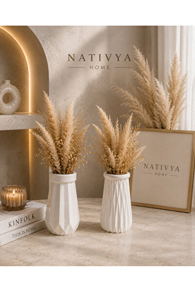 Nativya Home MİRA 2’li Dekoratif Mini Vazo Seti