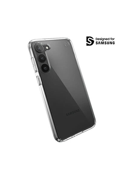 Speck Presidio Perfect-Clear - Husă Samsung Galaxy S23+ cu MICROBAN (Transpar...