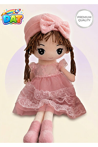 DAT Soft Plush Princess Rag Doll Toy for Girls with Lace Dress & Bow Hat – St...