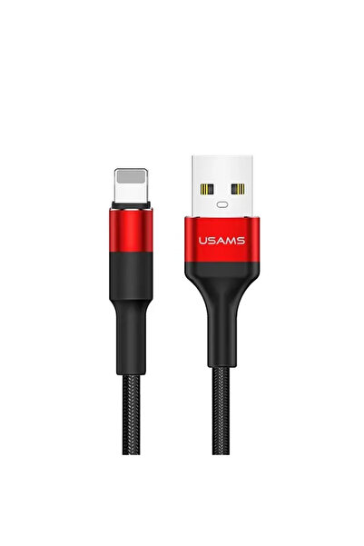 Usams Kabel USB USB-A - Lightning 1.2 m Czerwony (SJ220IP02)