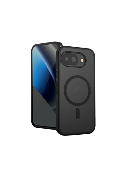 Crong Husă Hibridă Mată Magnetică - MagSafe pentru Google Pixel 10a (negru)