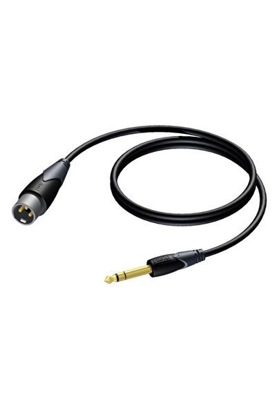 PROCAB Cablu Jack 3.5mm - XLR 1.5m negru (PRA724/1.5)