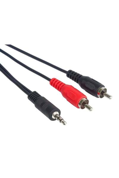 PremiumCord Kabel audio 3,5mm Jack - 2x Cinch 2m (M/M, stereo)