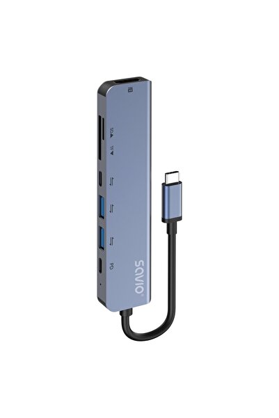Savio HUB USB-C 7 W 1 AK-82
