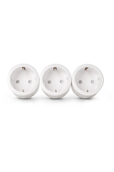 Entac Adaptor priză IR telecomandat, set de 3, alb