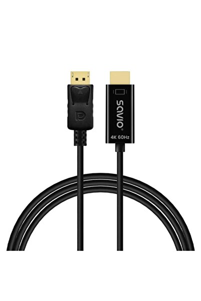 Savio Cablu adaptor CL-189 DisplayPort la HDMI 4K 60Hz