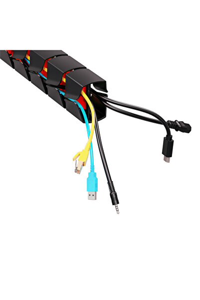NANORS Organizator cabluri / Mască cabluri pentru birou Nano RS, 1345mm, roșu...