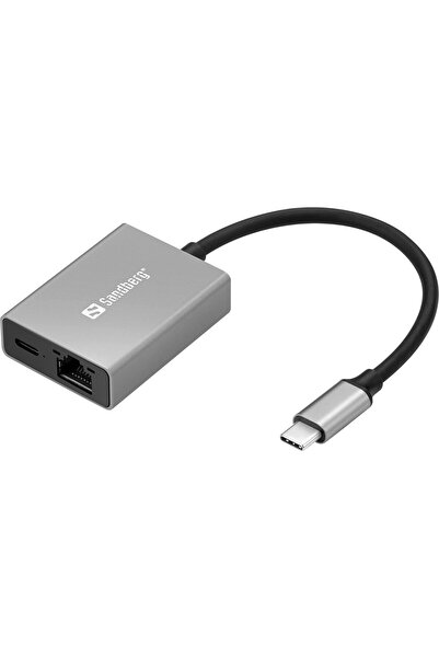 Sandberg Adaptor USB-C Gigabit PD100W Adaptor USB-C Gigabit PD100W