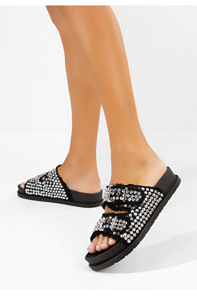 B T Shoes Black Anamia high-heeled Slipper