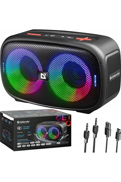 Defender G≈Ço≈õnik Q5 Bluetooth 20W BT/FM/TF/USB/AUX/TWS/LED/IPX5