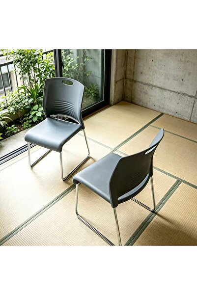 Bleco Minimalist Integrated Backrest Casual Office Dining Chair