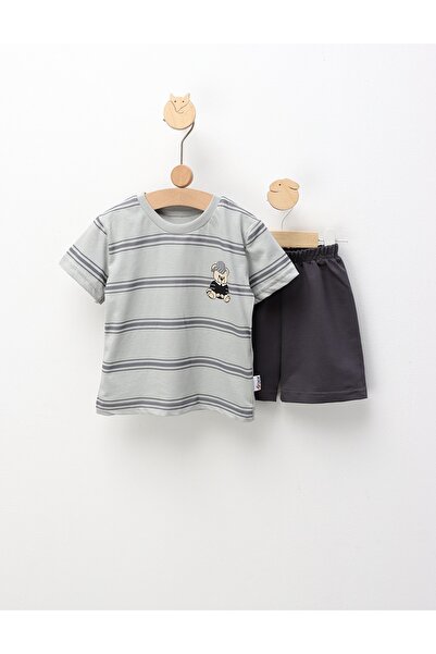 MiniKids Set de vara, Ursulet Cool, cu gri