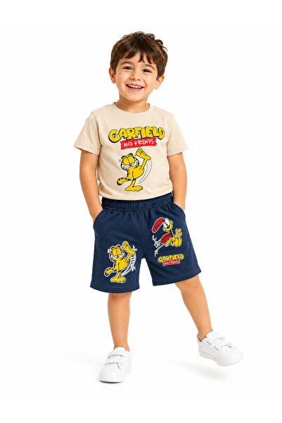 mini kanka Set din două piese cu imprimeu cu personaje pentru băieți cu vârst...