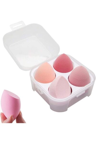 Sinen 4 Pcs Dry and Wet Makeup Sponge Set for Foundation, Liquid, Cream, Powd...