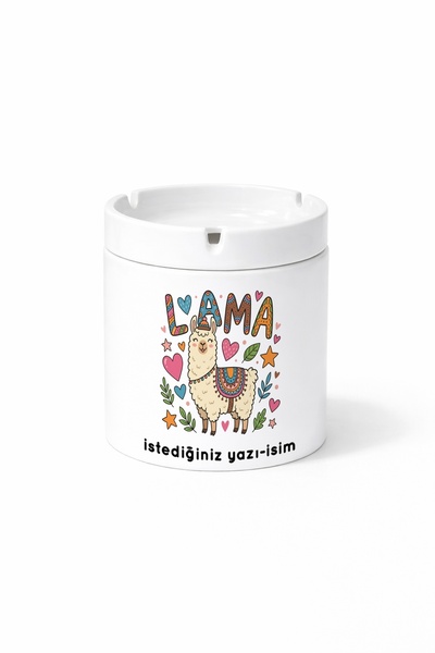 Kirbi Reklam Animal Llama Llama South America Double Sided Printed Ashtray As...