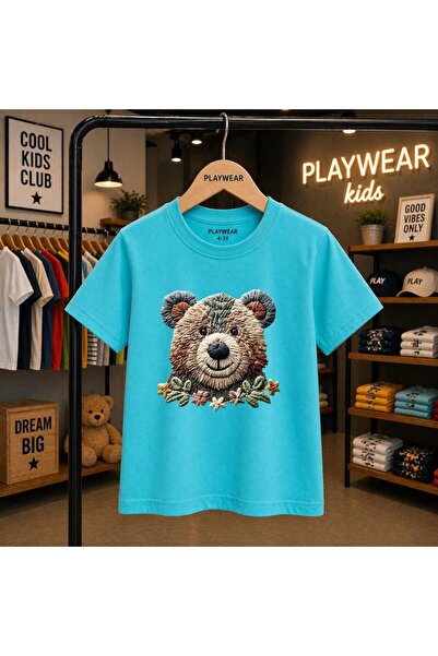 playwear Pleteni medved, slatka majica sa printom, 100% dječja unisex majica,...