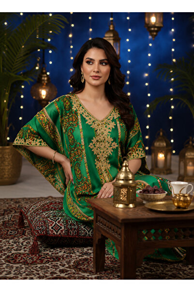 ASIAN Rafif Jalabiya Butterfly Model Cotton Fabric Available in 3 Colors