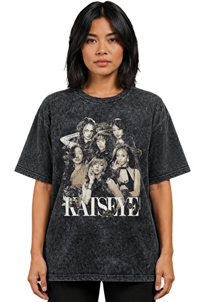 SEVBANO Katseye K-Pop muzička grupa, unisex majica sa štampanjem, oversize, v...