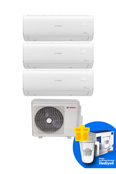 Bosch Multi Split İnverter Klima 28000 Btu 1 Dış + 3 İç Ünite 12+12+12 Btu (S...