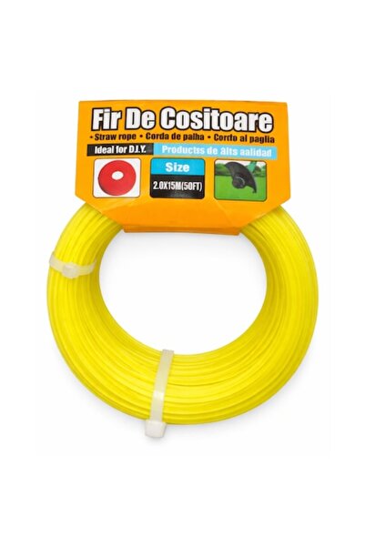 OEM Fir cositoare, Nylon, Fir universal pentru motocoasă, Tăiere iarba, 2.0 m...