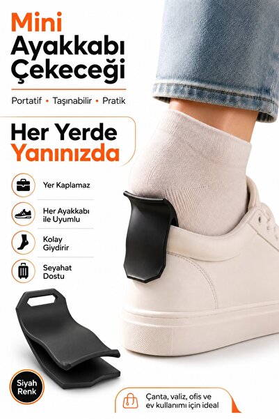 Decoroom Mini Ayakkabı Çekeceği Taşınabilir Pratik Çekçek (Kerata)