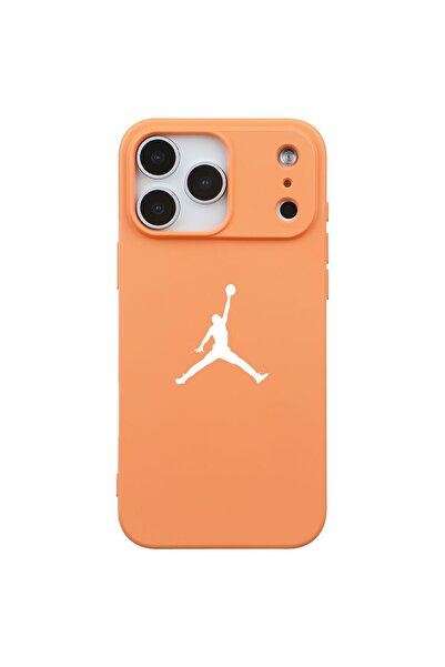 Casen iPhone 17 Pro Max Turuncu Lansman Renkli Silikon Premium Basketbol Kılıf