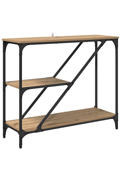vidaxl Masă de consolă Stejar Artizanal 88,5 x 30 x 75 cm