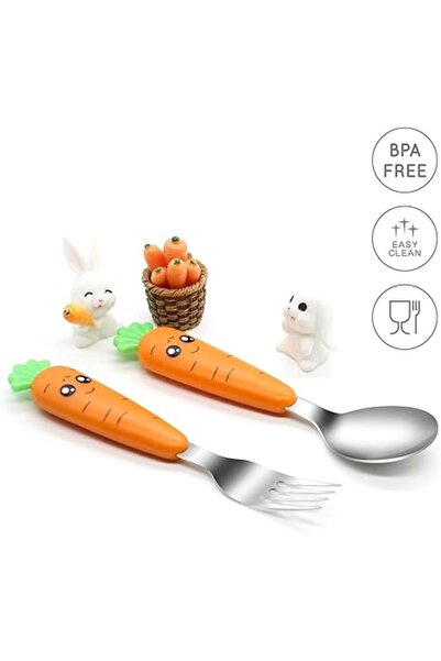 Arabest Toddler Utensils with Case, Non-Toxic Kids Spoons & Forks for Ages 18...