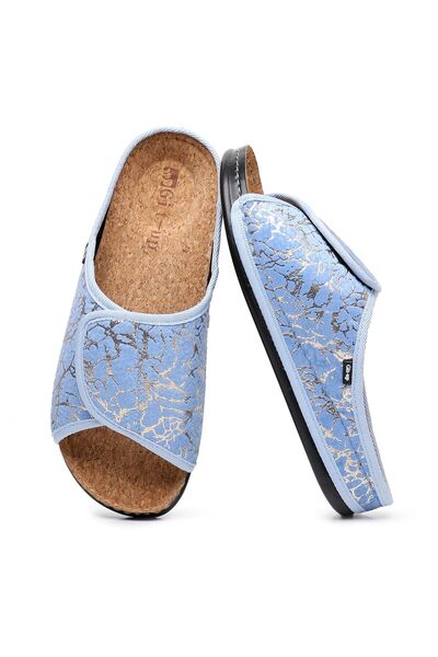 Git-up Women's Comfort Cork Slippers, Adjustable Velcro Strap Design, Anti-Sl...