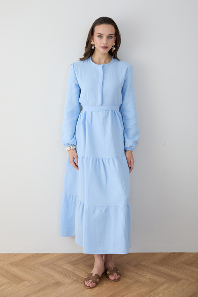 Melike Tatar Müslin Elbise 68-6300