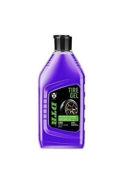 DTR D208 Long-Lasting Deep Black Shine Tyre Gel Polish (500ml)