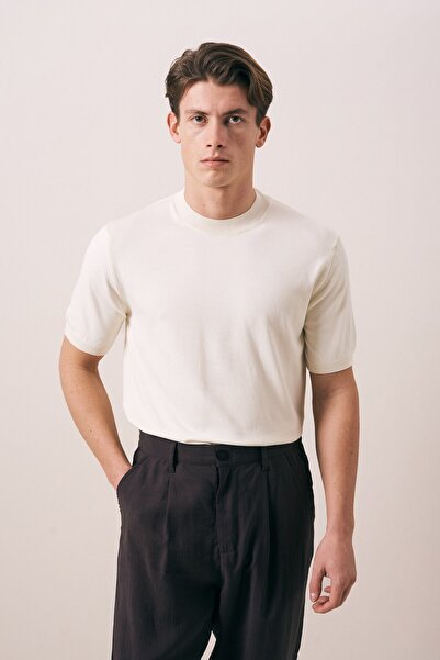 carino man REGULAR FIT YÜKSEK YAKA TRİKO T-SHIRT