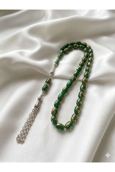 Tesbihcim Çeken Bilir Gold Particulate Katelin Prayer Beads