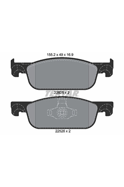 OEM SET PLĂCUȚE FRÂNĂ FAȚĂ TEXTAR Q+ 2252501