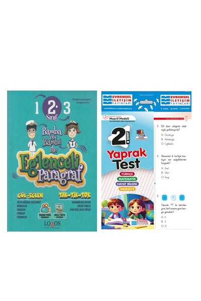 Ankara Kitap Merkezi Lodos 2. Sınıf Eğlenceli Paragraf Yeni Nesil Soru Bankas...