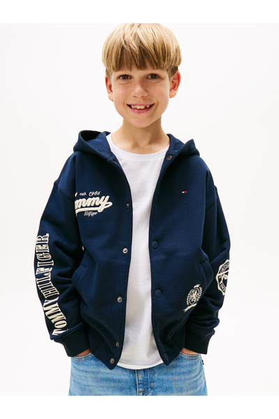 Tommy Hilfiger هودي بسحاب للأولاد