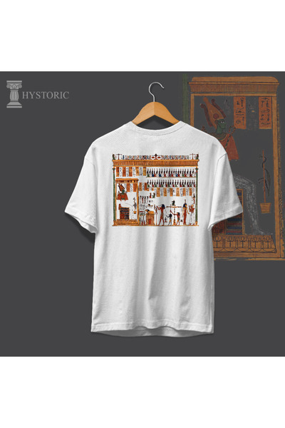 Hystoric Wear Egyptian Mythology Back Printed Oversize T-Shirt