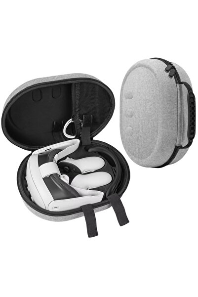 Choice3 Grey Black Hard Carrying Case Compatible with Oculus/Meta Quest 3, Su...