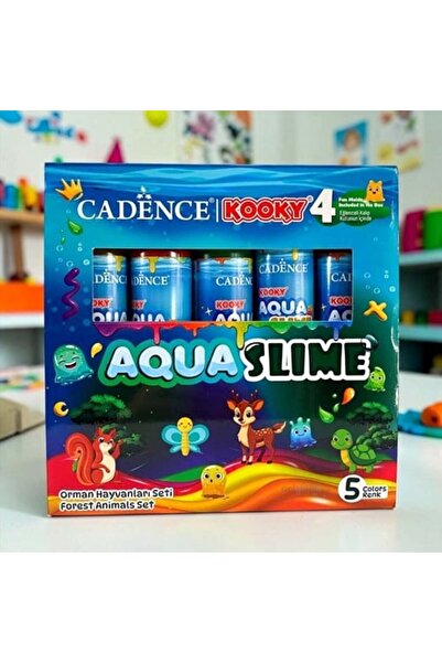 Cadence Kooky Aqua Slime Orman Hayvanları Seti 5 Renk